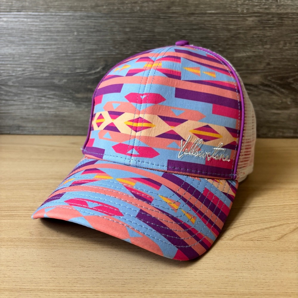 Yellowstone Hat Cap Snap Back Womens Pink Trucker‎ National Park The Game